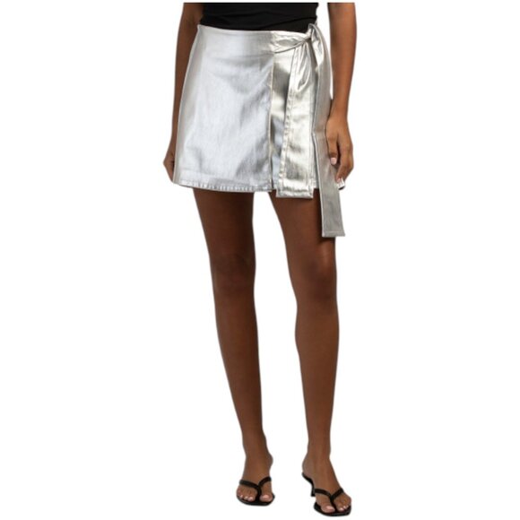 TOCCIN Danielle Wrap Mini Skirt - Picture 1 of 2